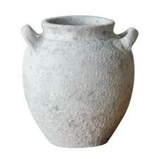 Rustic Terracotta Handle Flower Vase, Height 16.5cm/6.49in Vintage Clay Vases...