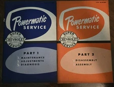  Chevrolet Internal Booklet Powermatic Transmission Service 1956 Part 1 & 2