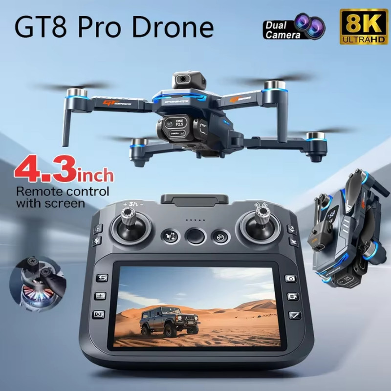 Professional 8K HD Dual Camera Drone With FPV WIFI Obstacle Avoidance