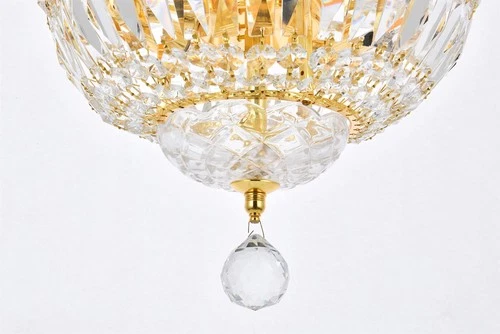 Elegant Lighting Tranquil 12" 6 Light Royal Crystal Chandelier - Picture 8 of 9