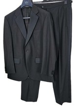 Baumler Dinner Suit Black Wool Blend Two Piece Jacket 44L Trousers 36L