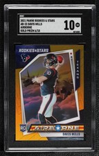 2021 Panini Rookies & Stars Airborne Gold Prizm 6/10 Davis Mills SGC 10 GEM z7j