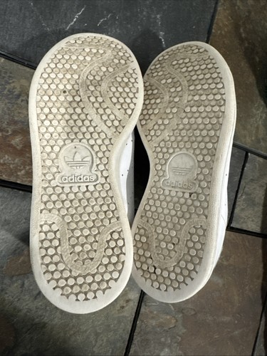 Scarpe da ginnastica Adidas Stan Smith unisex bambino taglia US 13 K basse bianche verdi - Foto 6 di 8