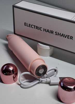 Pink Rose Gold Cordless Rechargeable Body Shaver Foil Head USB for Women