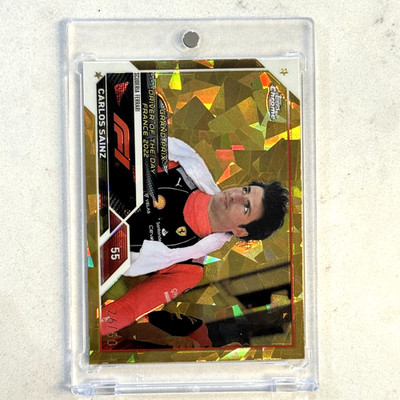 2023 Topps Chrome Sapphire Formula 1 F1 #177 CARLOS SAINZ Gold /50