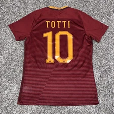 AS Roma Francesco Totti Red Burgundy 2016 2017 Nike Jersey Men’s Size Large