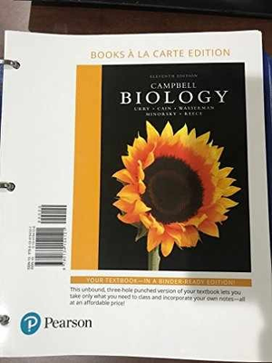 #ad Campbell Biology Books a la Carte Loose Leaf by Urry Lisa; Cain Good $40.17
