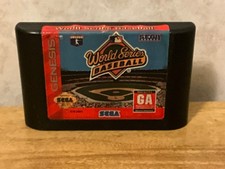 WORLD SERIES BASEBALL - SEGA GENESIS - GAME ONLY - CLEANED/TEST GOOD