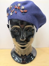 Women  s Jeweled Cashmere Blend Beret