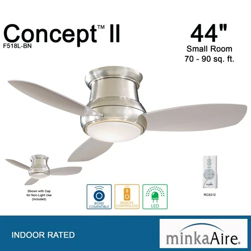 Minka Aire Concept II 44"  - Silver 3-Blade Remote Control - Picture 4 of 5