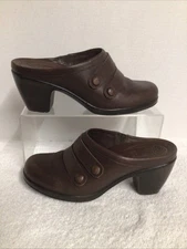Dansko 3307457800 Brown Leather Slip-On Mule Heel Womens Size 40