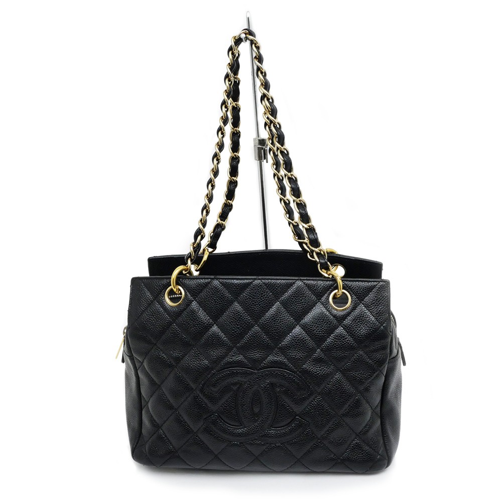 Chanel Matelasse Chain Tote Bag A18004 in Black 770021