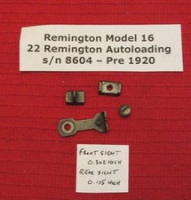Remington Model 16 22 Autoloading Original Sight Set 48-51 Rear 0.300h Front Remington Model 16 22 Autoloading Original Sight Set 48-51 Rear 0.300h Front