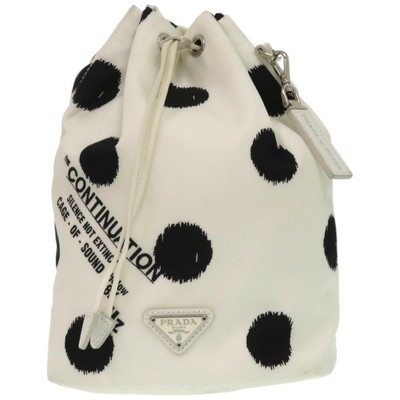 Prada Nylon Drawstring Bag 2021 Raf Simons Isetan 40cm Used