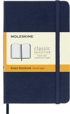 Classic Notebook Hard Cover Pocket 3.5 x 5.5 Ruled Sapphire Blue 192 Pages