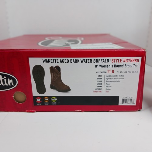 Justin Original Work Boots Gypsy Wanette 8 Inch Steel Toe Boot Women's Size 11 B - Picture 2 of 23