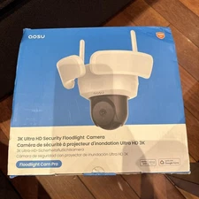 3K Floodlight Camera Wired, 3K UHD Security Camera Outdoor, 360° Brand New