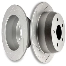 Rear Slotted&Ceramic Disc Brake Pads Kit Fits For 1999-2004 Jeep Grand Cherokee