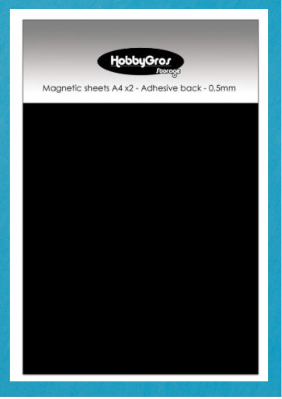 2 x A4 MAGNETIC SHEETS Adhesive back for die storage/fridge magnets  HOBBYGROS