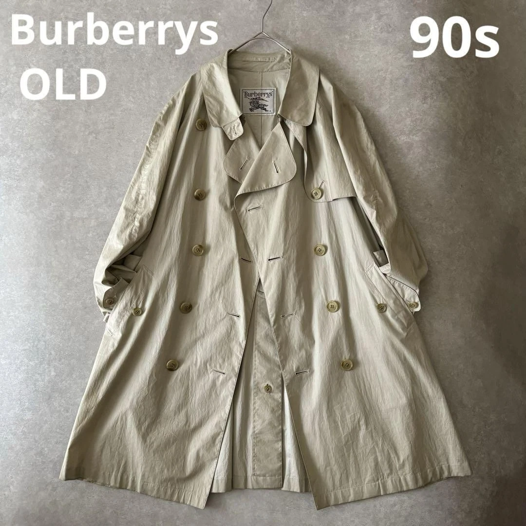 Trench cappotto cotone Burberrys anni 90 vintage uomo #EE AFA