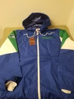 New Mitchell & Ness NFL Seattle Seahawks Throw It Back Full Zip Windbreaker.