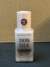 Revolution Skin Silk Satin Serum Foundation F17NC Brown 0.77oz New