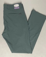 GREG NORMAN Mens Stretch Flex Waist ML75 Performance Pants GREEN 30x30 NWT