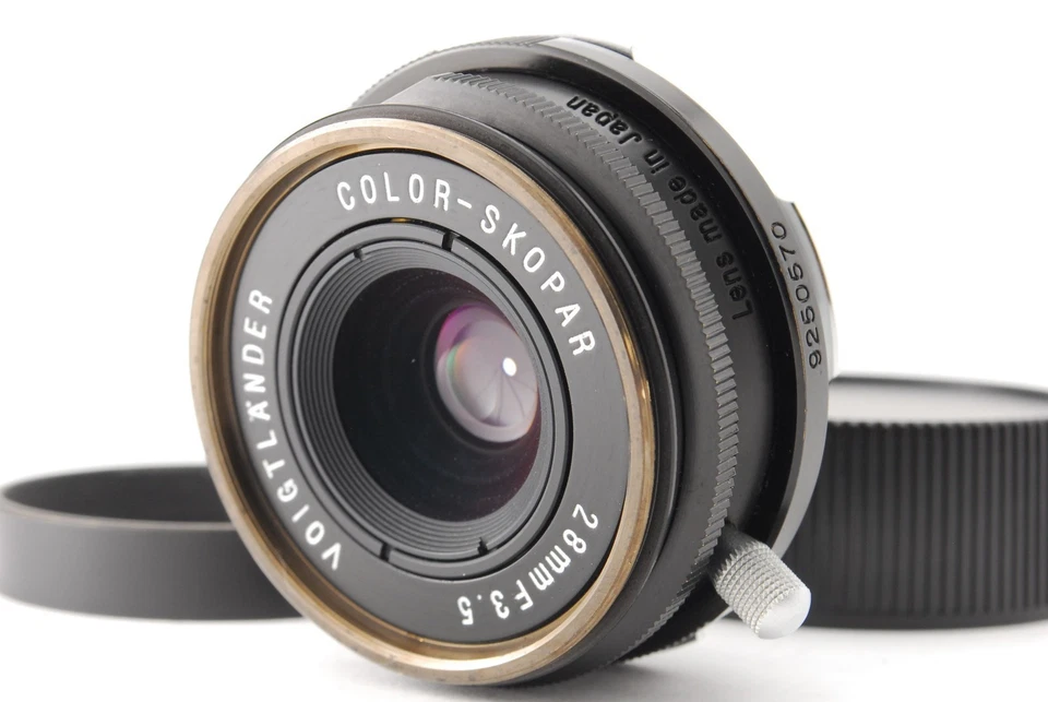 [COMO NUEVO con Capucha] Voigtlander COLOR SKOPAR 28mm f3.5 Negro Lente Leica Montura M JAPÓN Foto 2 de 4