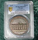 1843 PCGS MS62 Mexico Medal Grove-87b General Santa Anna Military Valor Finest 1 — photo 6