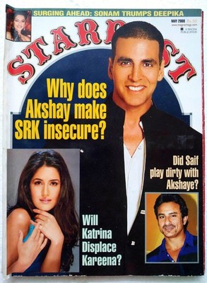 Stardust Mai2008 Shah Rukh Akshay Saif Sonam Kareena Deepika Amitabh Lara Emraan