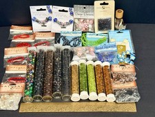 2.75 Lbs New Glass Beads Mixed Loose Bulk Jewelry Supplies Artisan Mixed Lot