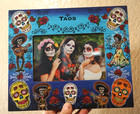 Taos Day of the Dead Picture Frame Sugar Skull Dia De Los Muertos 4x6 Colorful — photo 3