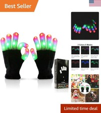 LED Light Up Gloves, Flashing Sensory Toys for Autism, Cool Party Gifts for K...