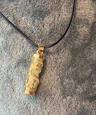 Dragon Spirt Necklace Glow In The Dark  Necklace Handmade Artisan Necklace