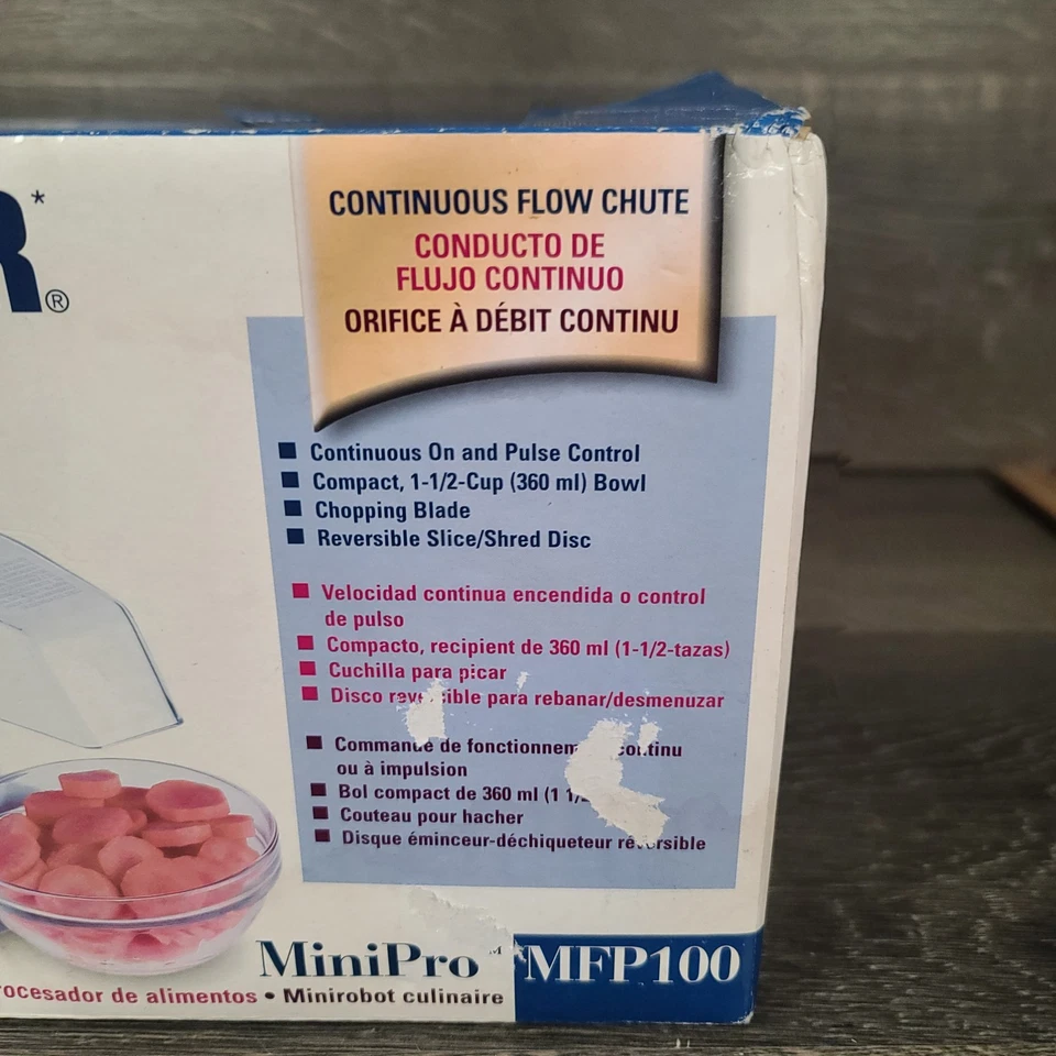 New In Box Black & Decker White Mini Food Processor MFP100 - Image 2 of 4