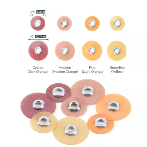 500pcs Dental Sof-Lex Composite Polishing Finishing Discs 9.5mm/12.7mm