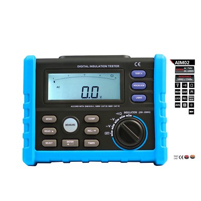AideTek DIGITAL INSULATION TESTER multimeter AIM02 high voltage insulation USA