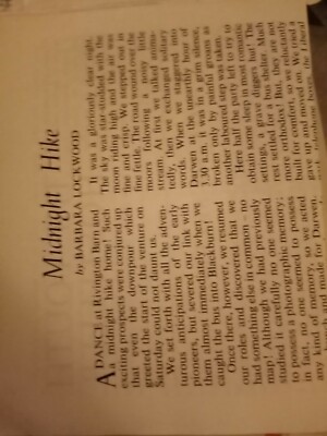 Bbn1 Ephemera 1960s youth hostel yha article midnight hike barbara lockwood 