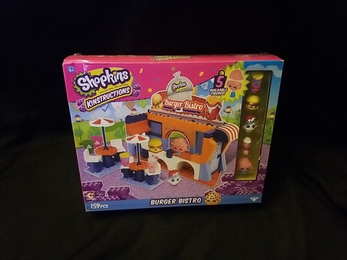 Shopkins Kinstructions Burger Bistro New Sealed Rare Figures 159 Pcs 2016 - Picture 3 of 5