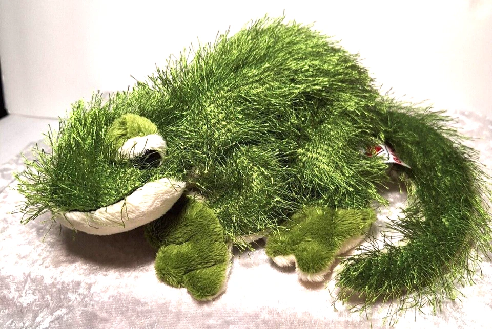 Green Gecko Plush Webkinz Ganz Lil Kinz HS186 Stuffed Animal Toy No Code 12" - Image 2 of 4