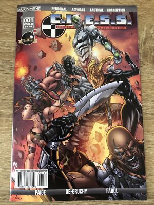 C.H.E.S.S. #1 - Cover A & B - Alignment Comics - RARE - See Photos