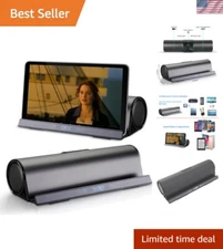 Sleek Portable Bluetooth Speaker with Dual Drivers & AUX Input for Outdoor Use