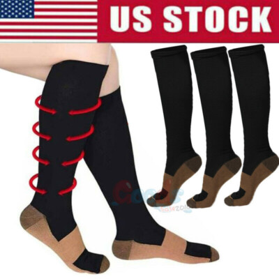Plus Size Compression Socks For Men Women Wide Ankle&Calf Extra Wide Socks S-XXL