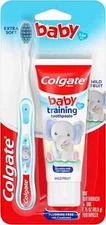 Colgate Baby Training Toothpaste and Toothbrush Kit, Mild Fruit 2 Piece Set