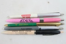 5 Vintage Service Gas Oil Station Advertising Pen Lot Conoco Oklahoma Waynoka