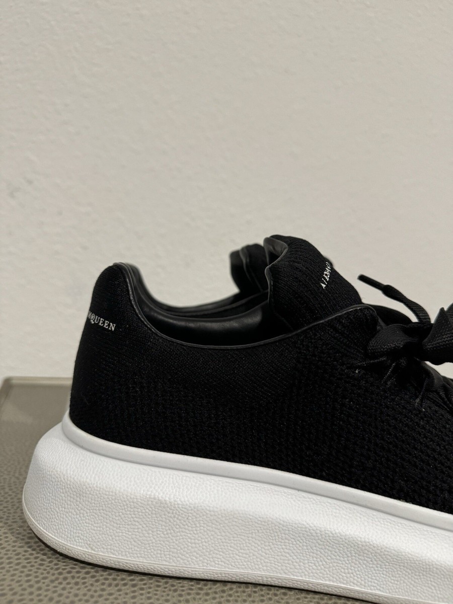 Alexander McQueen Black Mesh Oversized Larry Sneakers Black Size