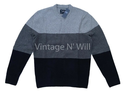 AllSaints Keet Oversize Stripe Crewneck Sweater - Ink Navy/Stone White at Nordstrom Rack