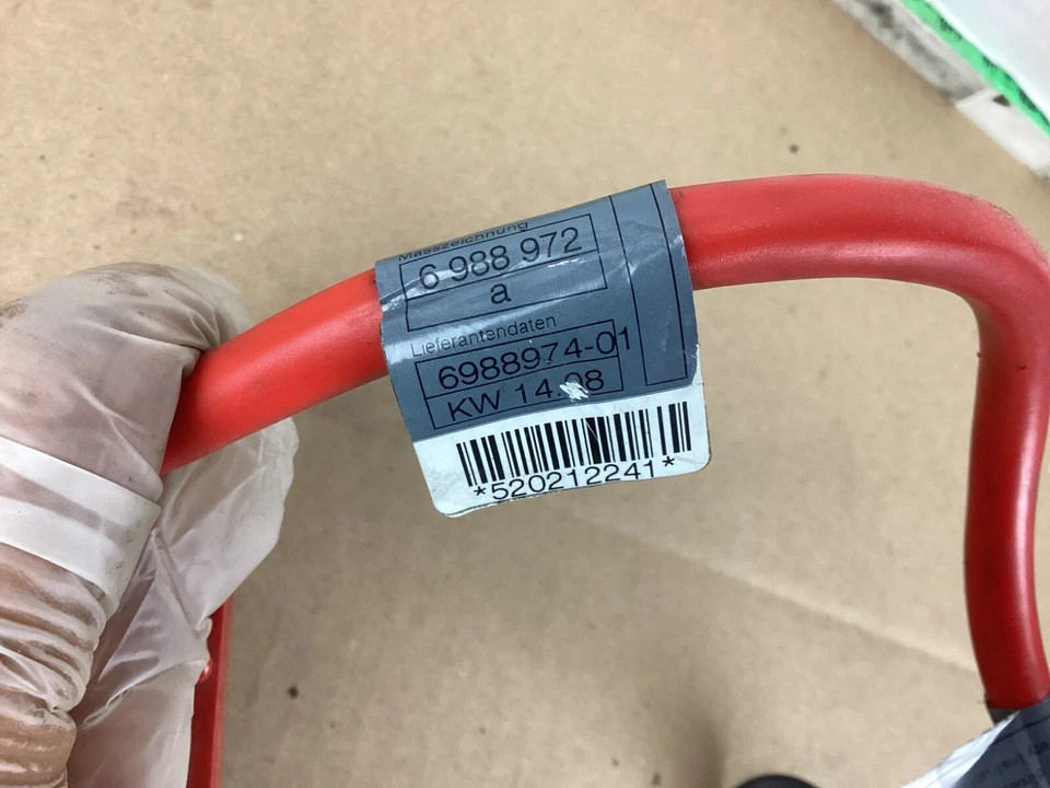 BMW 328i 2007-2013 batería más poste terminal cable rojo positivo 6988974 OEM Foto 2 de 4