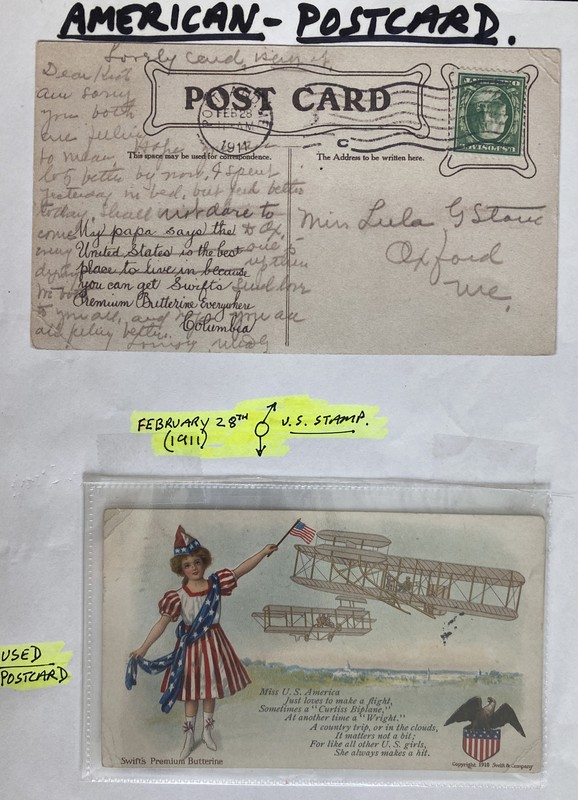 1914 Portland ME Usa Picture Postcard Cover Early Aviation Curtiss Biplane