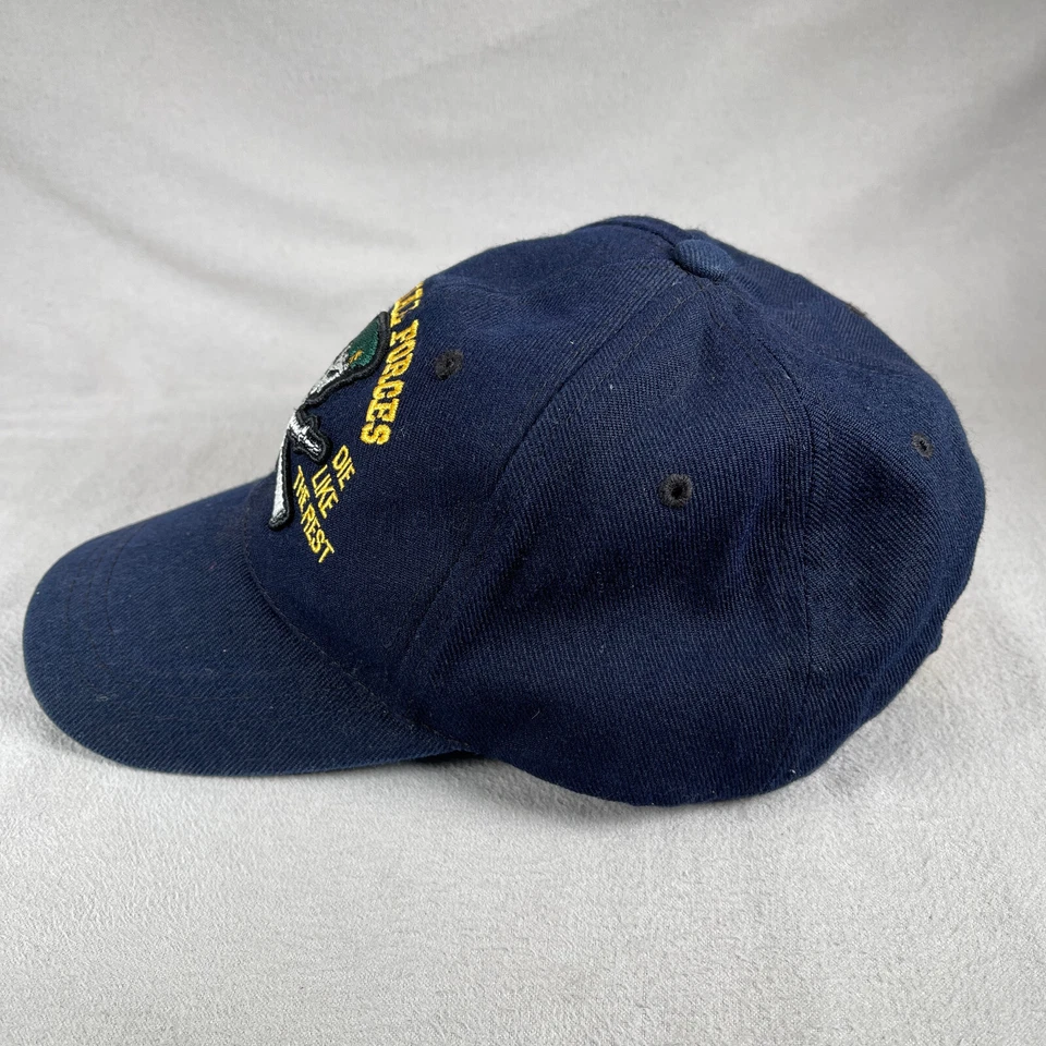 Gorra de las Fuerzas Especiales para Hombres Talla Única Azul Gorra Bordada Fuerzas Armadas Foto 2 de 4